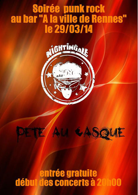 Nightingale + Pete au Casque À la Ville de Rennes le 29 mars 2014 à Vouziers (08)