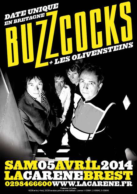 Buzzcocks + Les Olivensteins à la Carène le 05 avril 2014 à Brest (29)