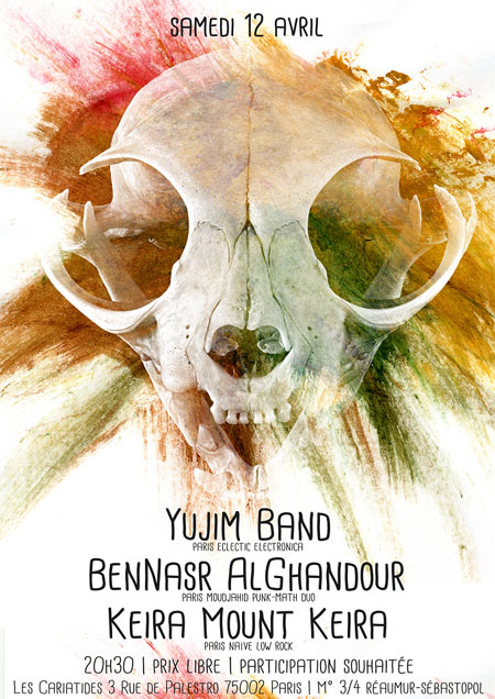 Yujim Band + Keira Mount Keira + BenNasr AlGhandour le 12 avril 2014 à Paris (75)