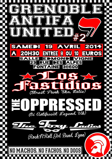 Grenoble Antifa United #2 le 19 avril 2014 à Fontaine (38)