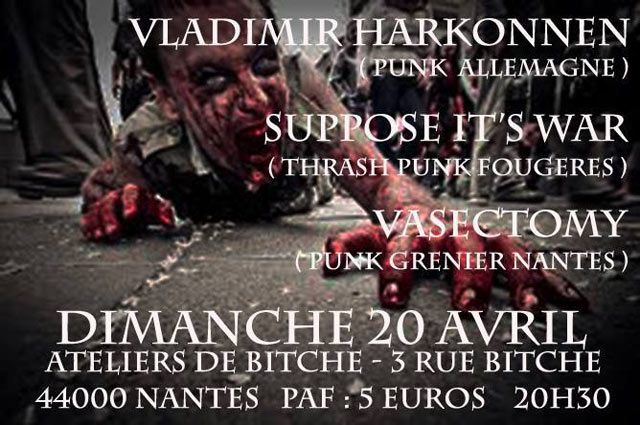 Concert Punk aux Ateliers de Bitche le 20 avril 2014 à Nantes (44)