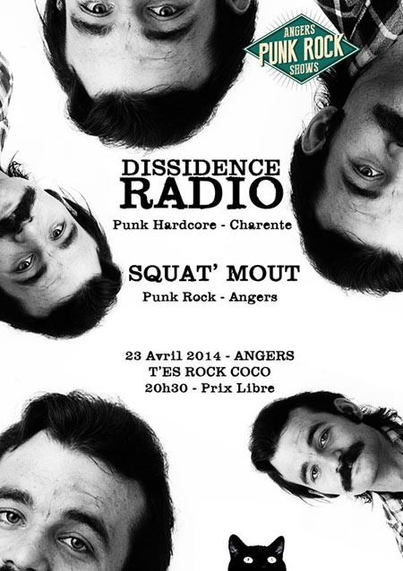 Dissidence Radio + Squat'Mout au T'es Rock Coco le 23 avril 2014 à Angers (49)