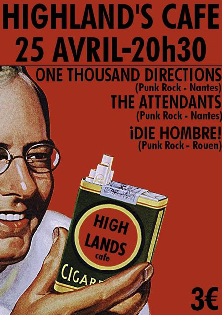 Concert Punk Rock au Highlands Café le 25 avril 2014 à Rouen (76)