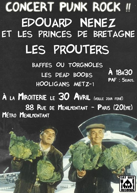 Édouard Nenez et les Princes de Bretagne + Les Prouters + Guests le 30 avril 2014 à Paris (75)