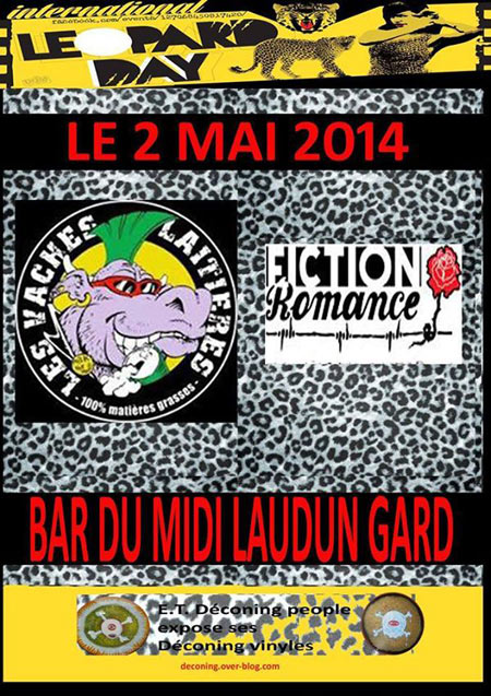 Les Vaches Laitières + Fiction Romance au Bar du Midi le 02 mai 2014 à Laudun-l'Ardoise (30)