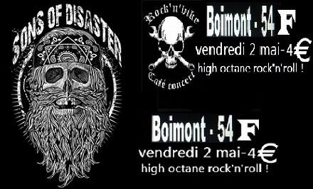Sons of Disaster @ Rock'n'Bike le 02 mai 2014 à Boismont (54)