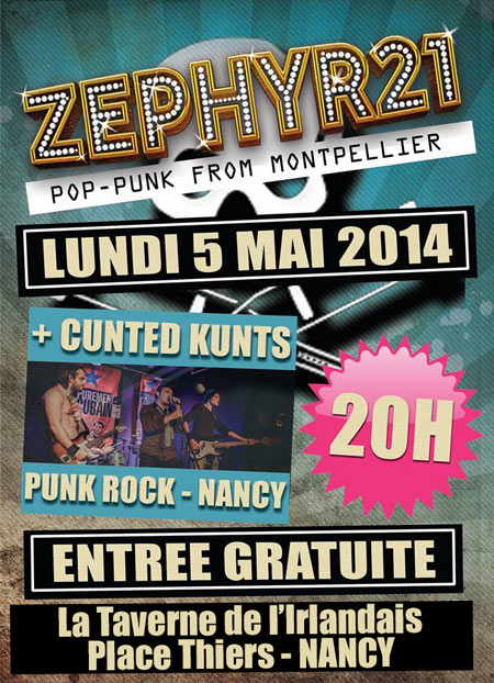 Concert Punk Rock Gratuit le 05 mai 2014 à Nancy (54)
