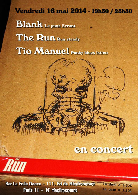 Tio Manuel, The RUN et Blank à la Folie Douce le 16 mai 2014 à Paris (75)