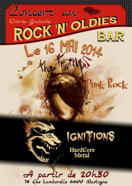 The Tramps + Ignitions au Rock'n'Oldies le 16 mai 2014 à Bastogne (BE)