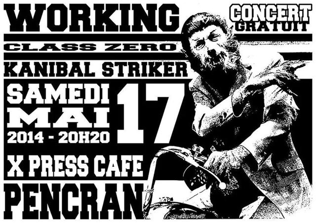 Working Class Zero + Kanibal Striker à l'Express Café le 17 mai 2014 à Pencran (29)