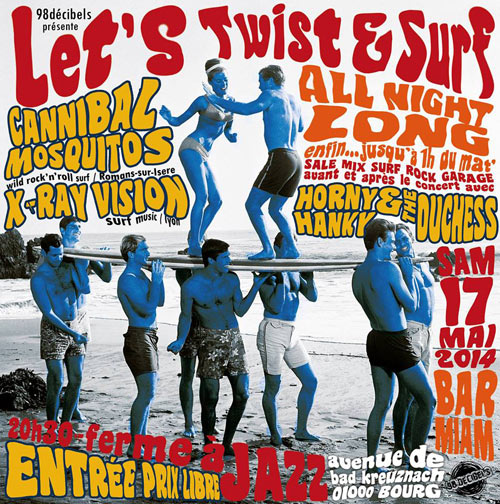 Let's Twist & Surf! à la Ferme à Jazz le 17 mai 2014 à Bourg-en-Bresse (01)