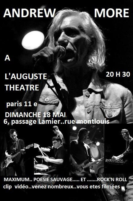 ANDREW MORE @ L'Auguste Théâtre le 18 mai 2014 à Paris (75)