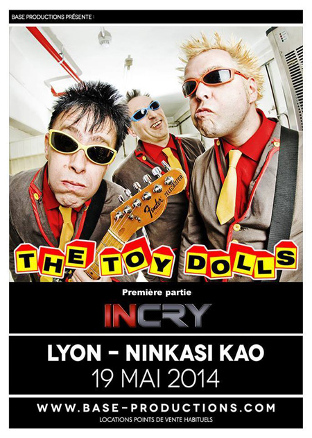The Toy Dolls + Incry au Ninkasi le 19 mai 2014 à Lyon (69)