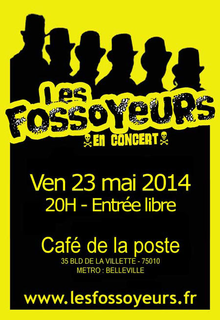 Concert au Café de la Poste le 23 mai 2014 à Paris (75)