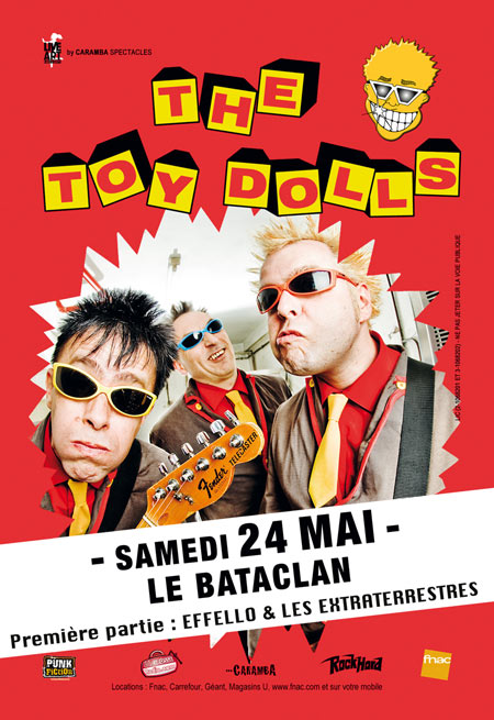 The Toy Dolls + Effello et les Extraterrestres au Bataclan le 24 mai 2014 à Paris (75)