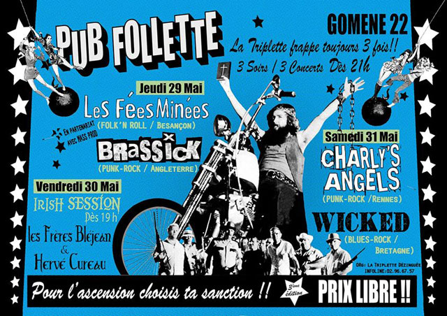 Brassick + Les Fées Minées au Pub Follette le 29 mai 2014 à Gomené (22)