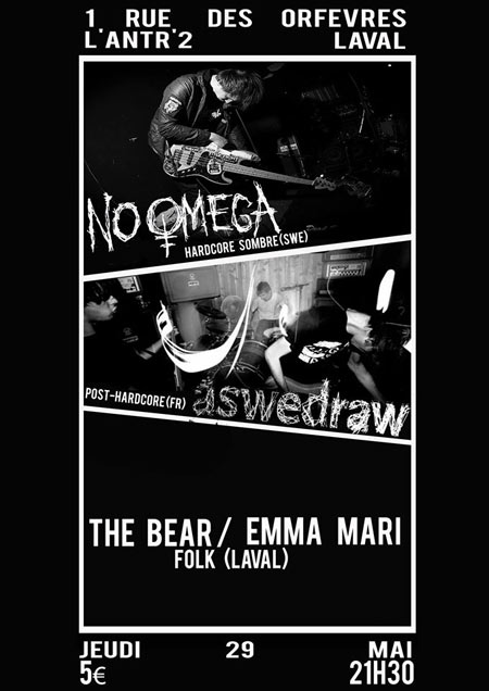 No Omega + As We Draw + The Bear + Emma Mari à l'Antr'2 le 29 mai 2014 à Laval (53)
