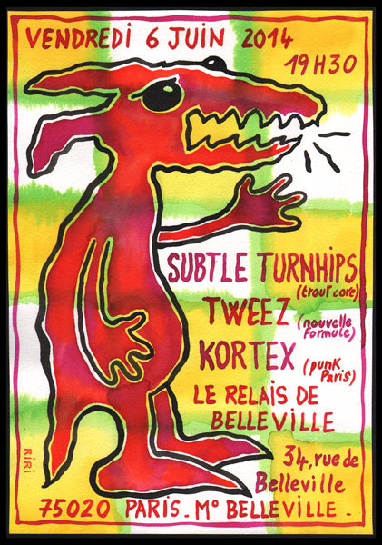 Subtle Concert au Relais de Belleville le 06 juin 2014 à Paris (75)