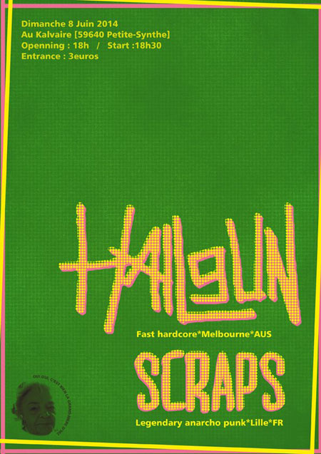 Hailgun + Scraps au Kalvaire le 08 juin 2014 à Dunkerque (59)