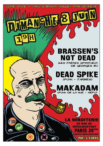 Brassen's Not Dead + Dead Spike + Makadam à la Miroiterie le 08 juin 2014 à Paris (75)