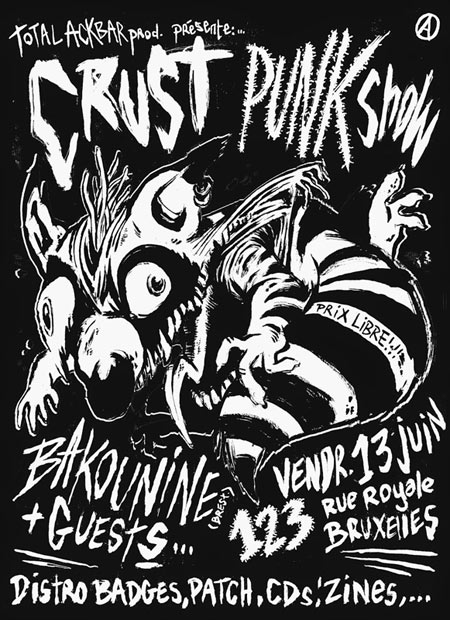 Crust Punk show le 13 juin 2014 à Bruxelles (BE)