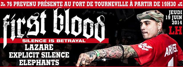 Concert Hardcore au Fort de Tourneville le 19 juin 2014 à Le Havre (76)