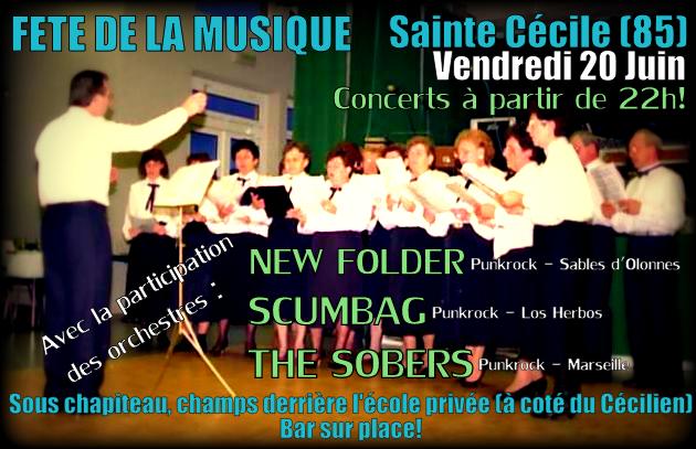 The Sobers + Scumbag + New Folder le 20 juin 2014 à Sainte-Cécile (85)