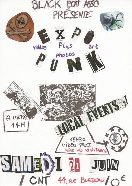 Expo punx + fête de la musique à la CNT 69 le 21 juin 2014 à Lyon (69)