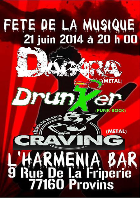 Concert à l'HARMENIA BAR le 21 juin 2014 à Provins (77)