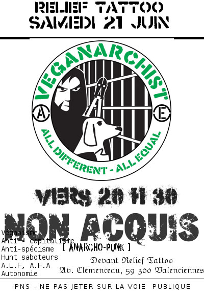 Non Acquis devant Relief Tattoo le 21 juin 2014 à Valenciennes (59)
