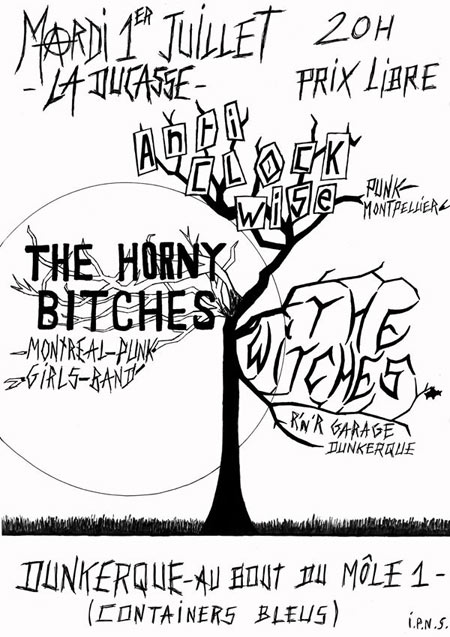The Horny Bitches + Anticlockwise + The Witches à la Ducasse le 01 juillet 2014 à Dunkerque (59)