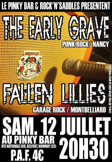 The Early Grave + Fallen Lillies au Pinky Bar le 12 juillet 2014 à Nommay (25)