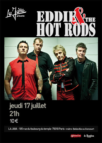 Eddie & The Hot Rods à la Java le 17 juillet 2014 à Paris (75)