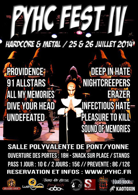 PYHC Fest IV le 25 juillet 2014 à Pont-sur-Yonne (89)
