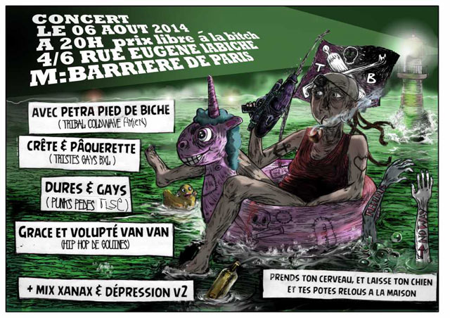 Queer Punk's not dead à la Bitch le 06 août 2014 à Toulouse (31)