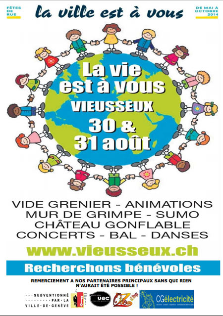Festival La Ville Est À Vous le 30 août 2014 à Genève (CH)