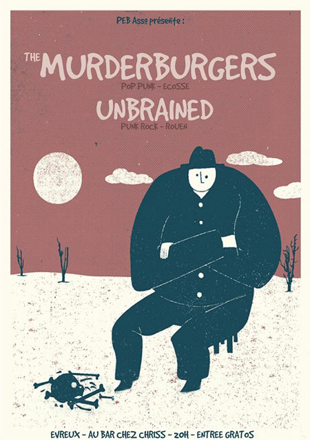 Unbrained + The Murderburgers Chez Chriss le 01 septembre 2014 à Evreux (27)