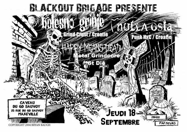 Concert Blackout Brigade au Caveau du Grand Sauvoy le 18 septembre 2014 à Maxéville (54)