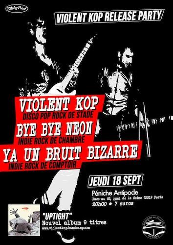 VIOLENT KOP Release Party le 18 septembre 2014 à Paris (75)
