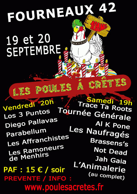 Festival des Poules à Crêtes le 19 septembre 2014 à Fourneaux (42)