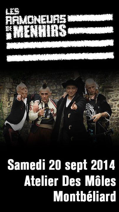 Les Ramoneurs de Menhirs + HH1 à l'Atelier des Môles le 20 septembre 2014 à Montbéliard (25)