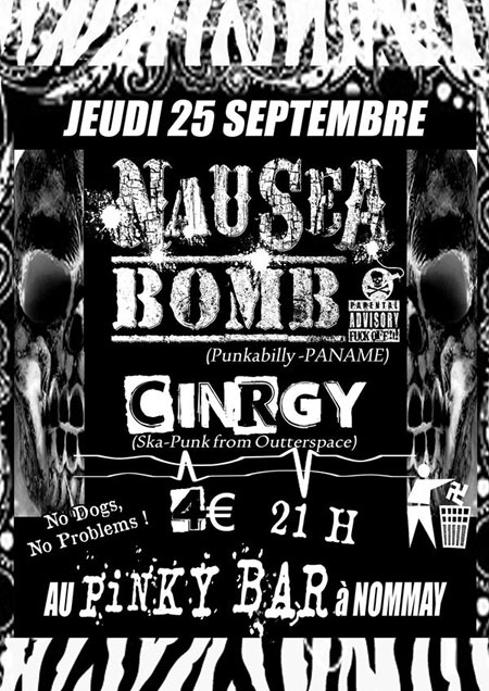 Nausea Bomb + CinRgy au Pinky Bar le 25 septembre 2014 à Nommay (25)