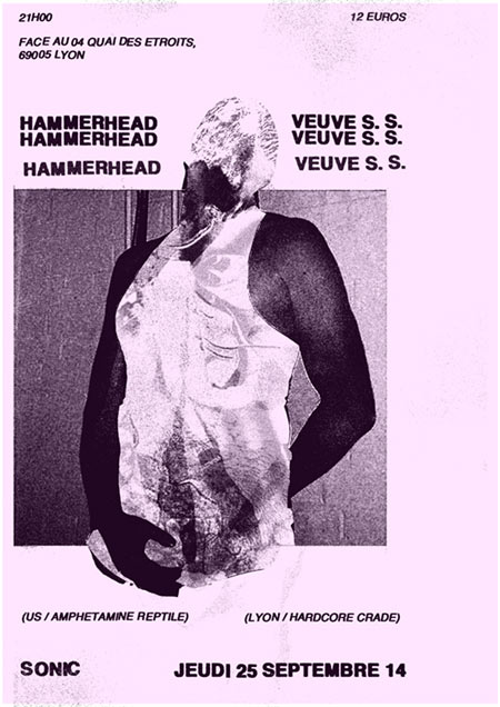 Hammerhead + Veuve S.S. au Sonic le 25 septembre 2014 à Lyon (69)