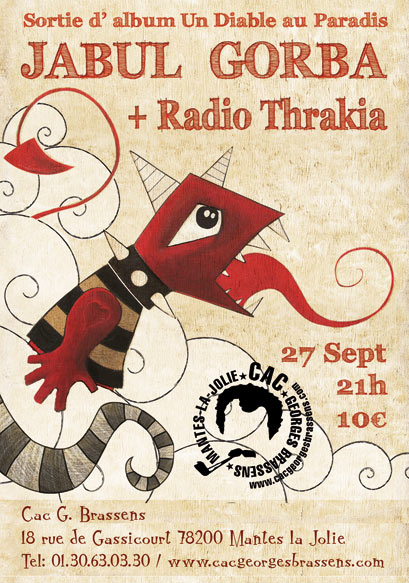 Jabul Gorba sortie d'album + Radio Thrakia le 27 septembre 2014 à Mantes-la-Jolie (78)