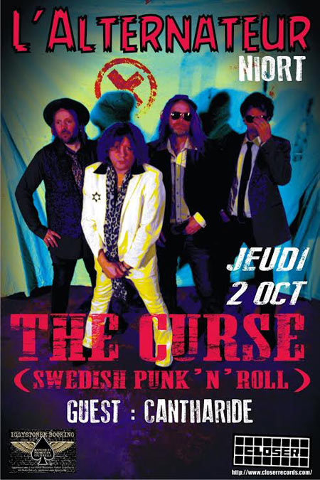 The Curse + Cantharide à l'Alternateur le 02 octobre 2014 à Niort (79)