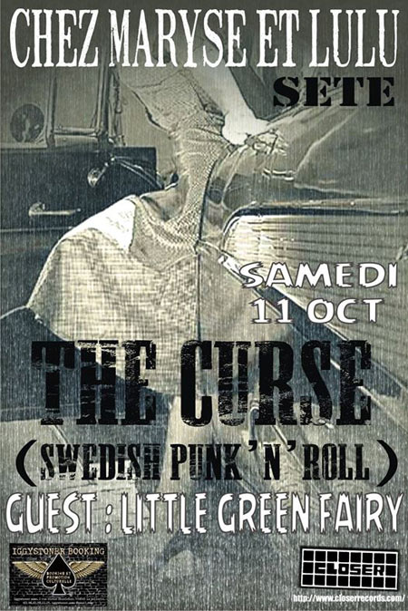 The Curse + Little Green Fairy Chez Maryse et Lulu le 11 octobre 2014 à Sète (34)