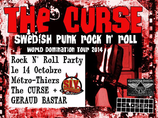 The Curse + Geraud Bastar au Métro le 14 octobre 2014 à Thiers (63)