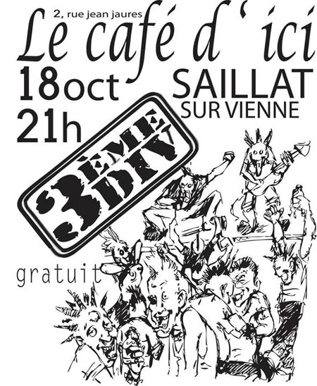 3ème DIV au Café d'Ici le 18 octobre 2014 à Saillat-sur-Vienne (87)