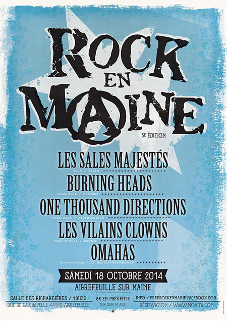 Rock En Maine à la Salle des Richardières le 18 octobre 2014 à Aigrefeuille-sur-Maine (44)