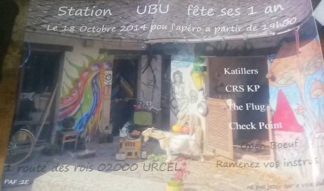 La Station UBU fête ses 1 an le 18 octobre 2014 à Urcel (02)